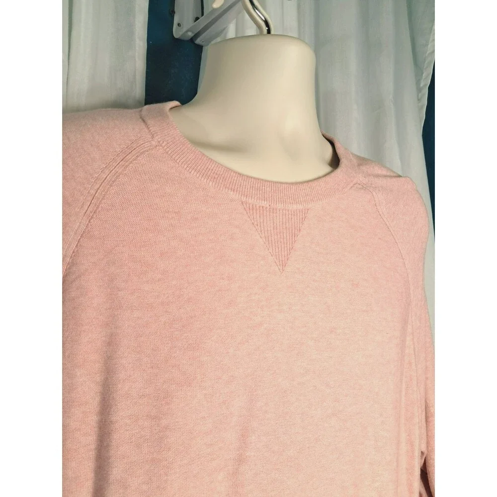 Banana Republic Men's Salmon Pink Cotton Pullover Sweater Crew Neck Size 2XL